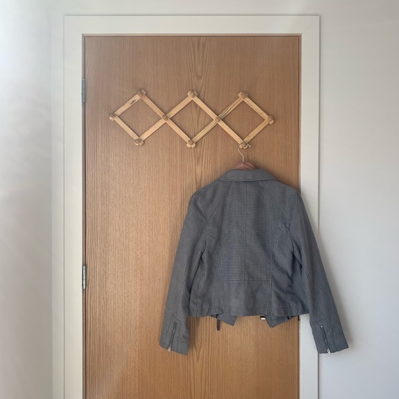 ANTHRO Hei Hei Vegan Suede Moto Jacket - Picture 3 of 8